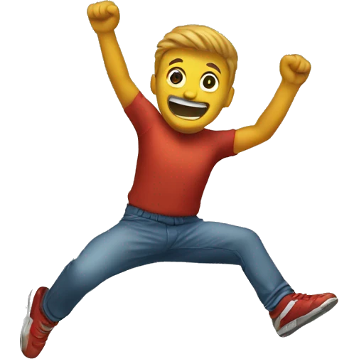 Jump man symbol emoji