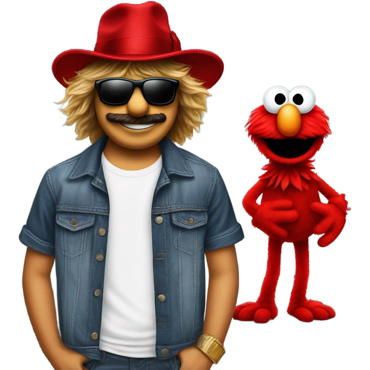 Elmo and Kid Rock emoji