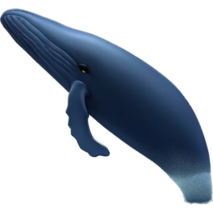"A majestic whale swimming under a starry night sky with a crescent moon and gentle waves."
 emoji