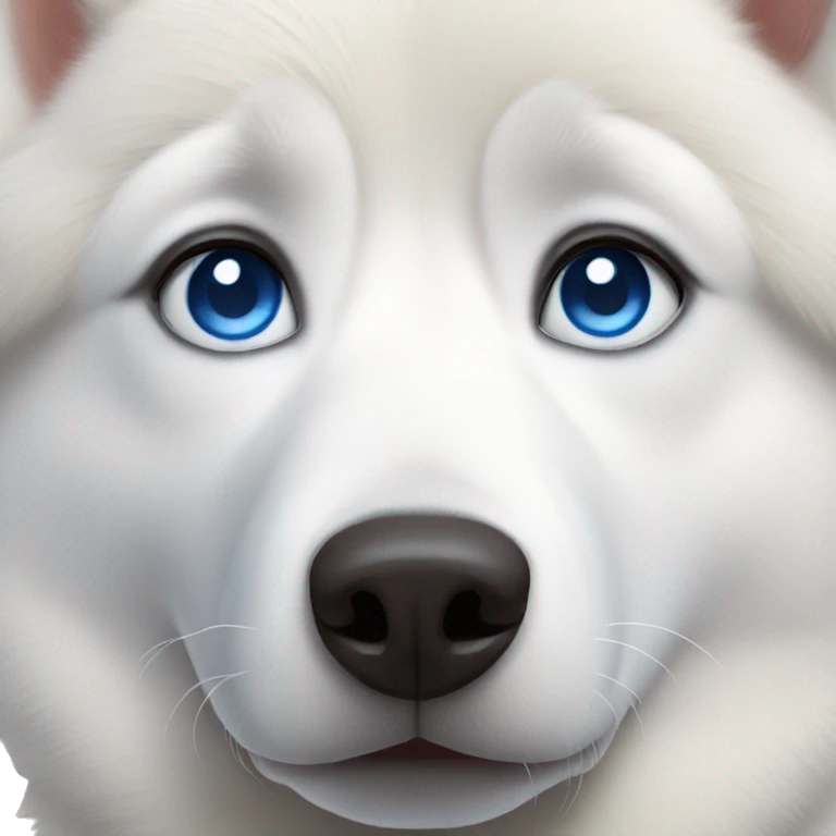 white husky blue eyes emoji