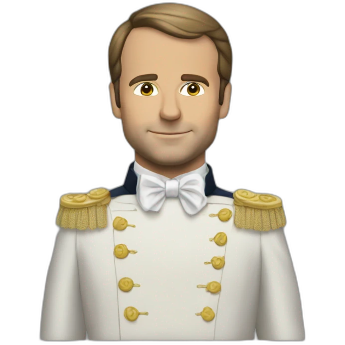 macron en robe emoji
