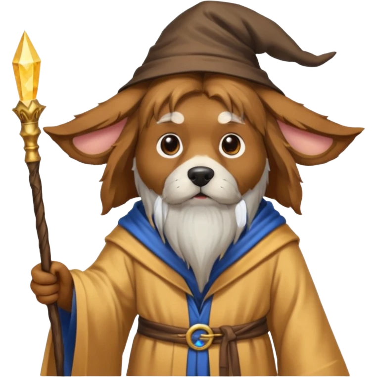 Dog wizard emoji