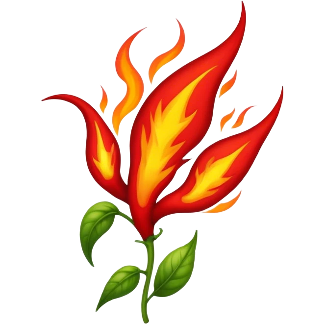 logo that mixes spicy spell herb emoji