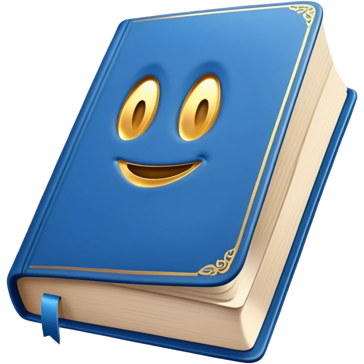make a book with a blue cover emoji