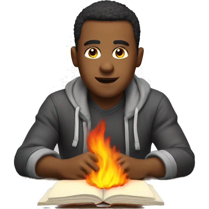 Homework on fire emoji