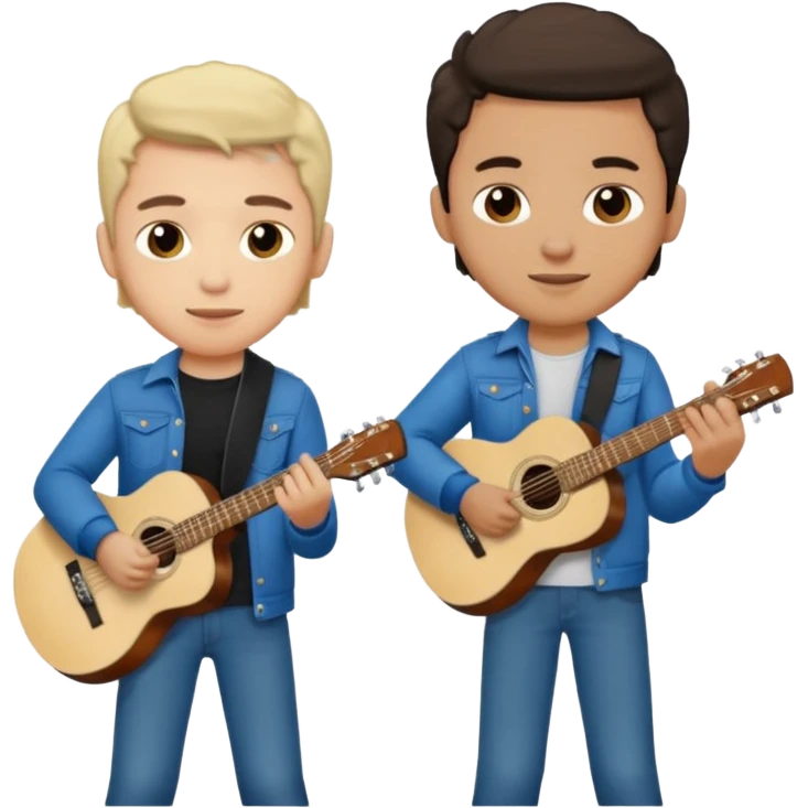 Junior H y Natanael Cano tocando la guitarra  emoji