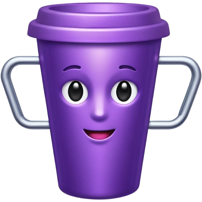 glitter purple cup emoji
