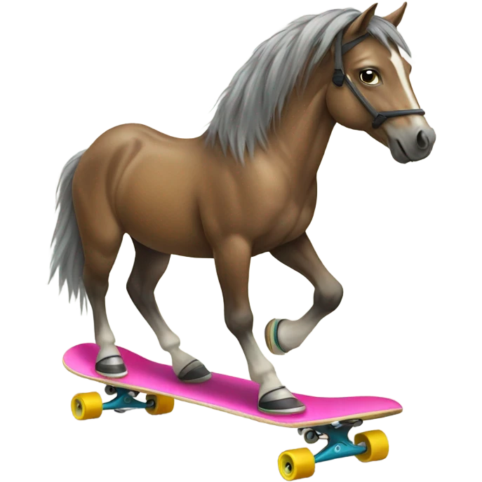 horse on a skateboard  emoji