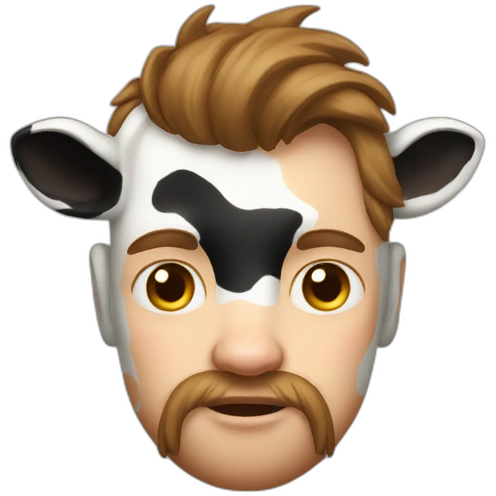 COW AND MAN emoji