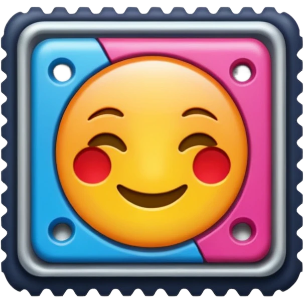 A singular Stamp is a small piece of paper or adhesive material used as evidence of payment for postage, often decorative emoji