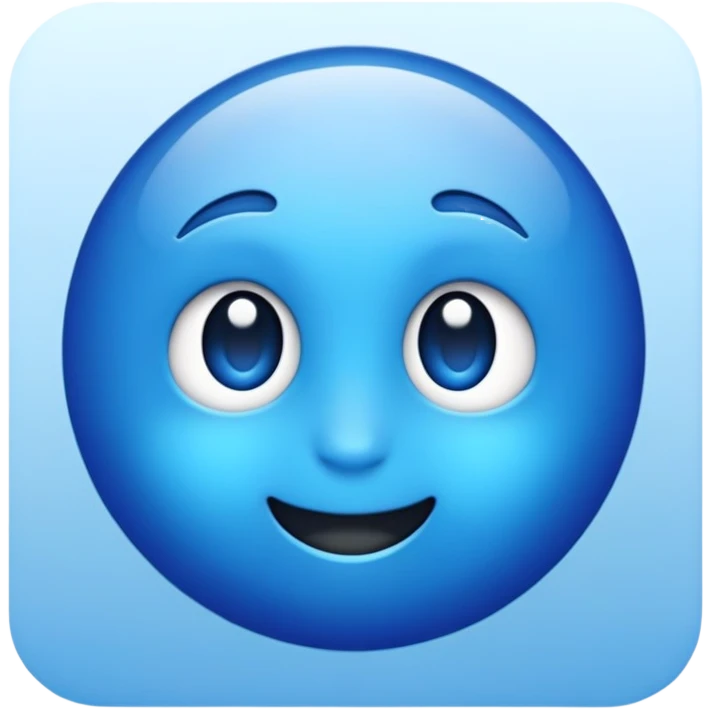 Imoges azul emoji