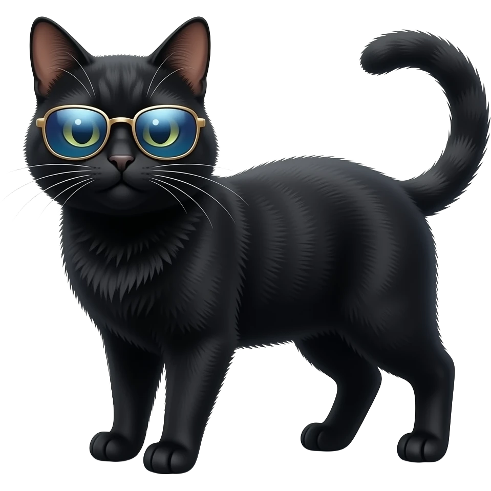 Cat wearing sunglasses emoji