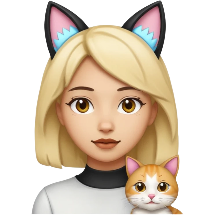 make a salmona with cat ears emoji