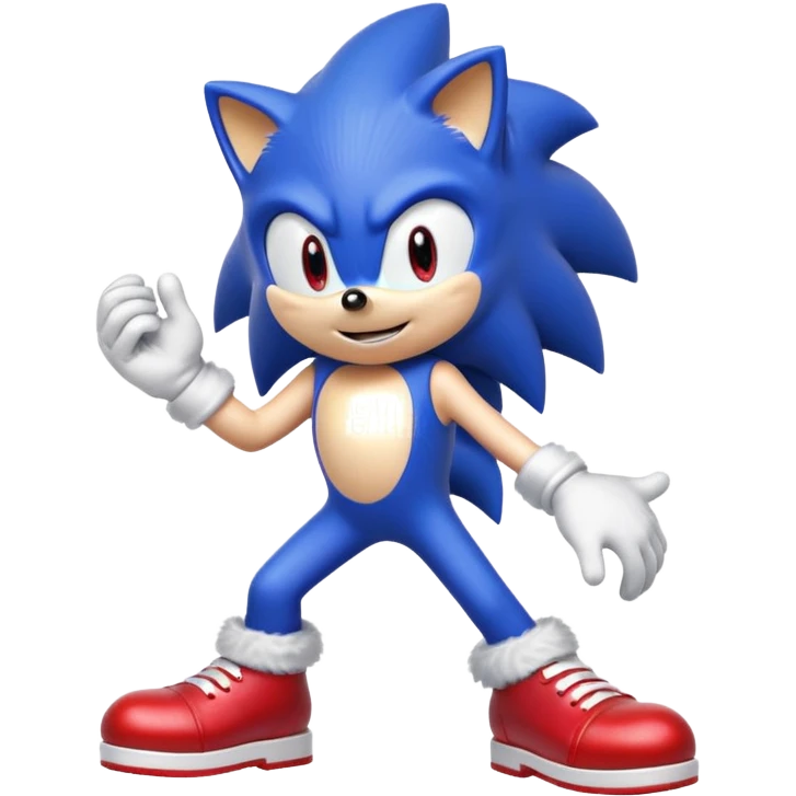 sonic the hedgehog standing straight  emoji
