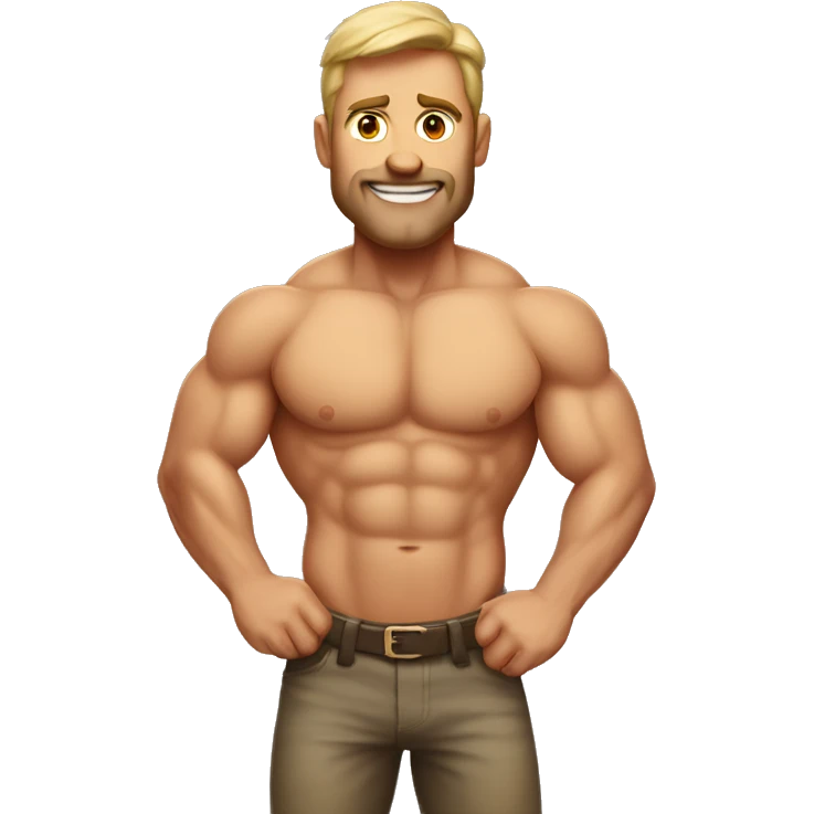 muscular Australian dad emoji