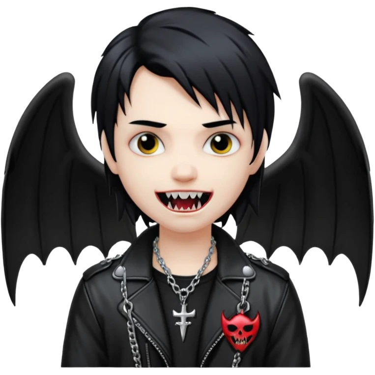 swagged out emo angel drain gang vampire emoji