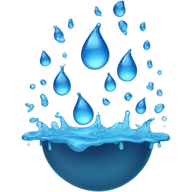Water splashing  emoji