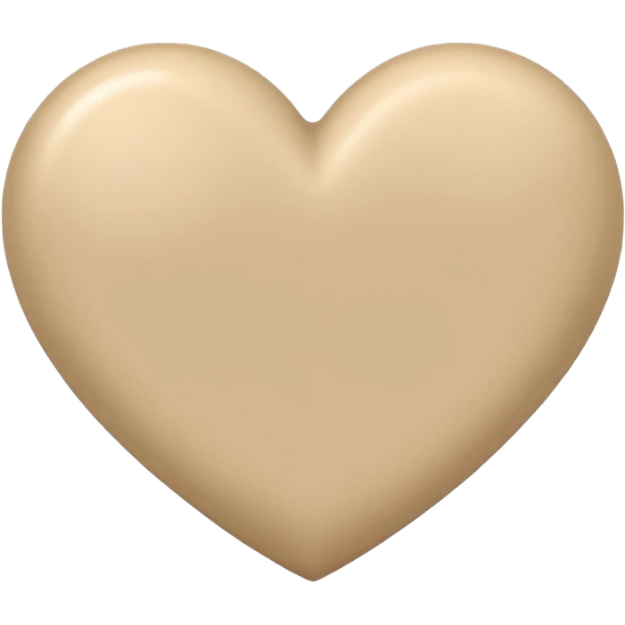 Beige heart  emoji