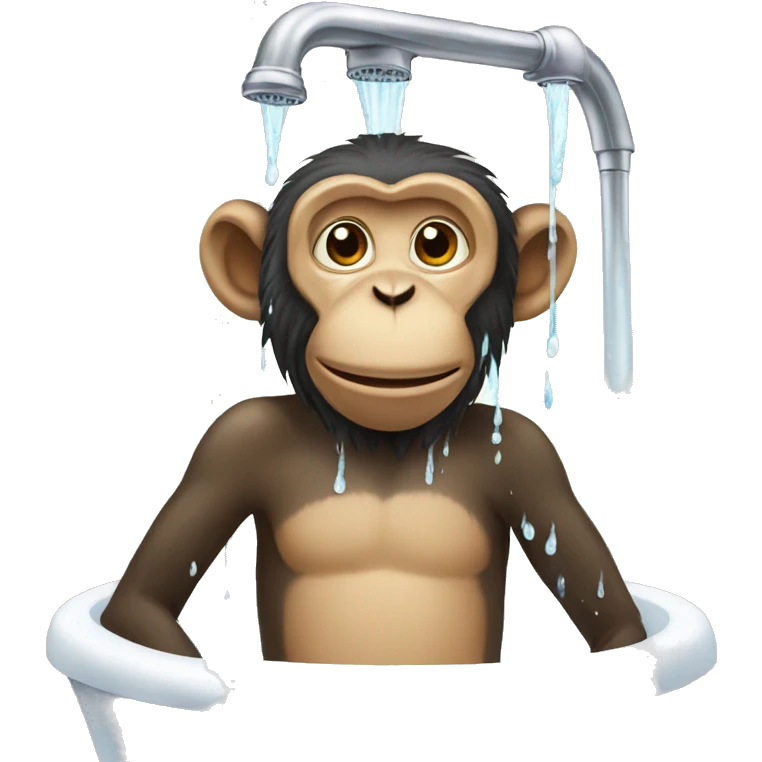 Monkey showering emoji
