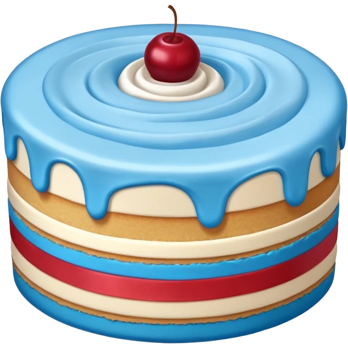 blue dessert emoji