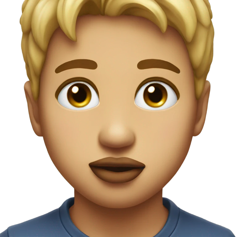 Kissy lip emoji