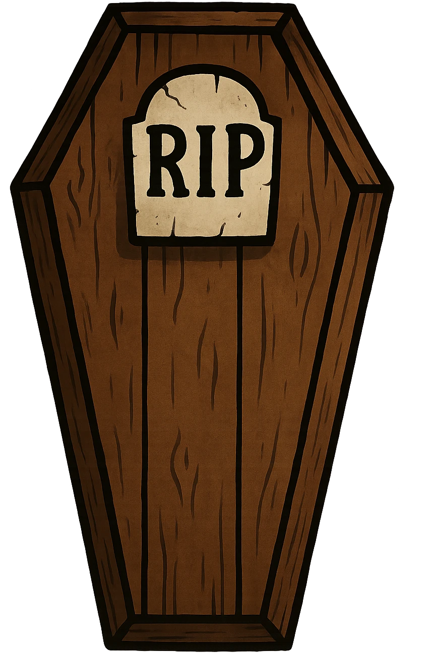 Halloween coffin, rip, remove background emoji