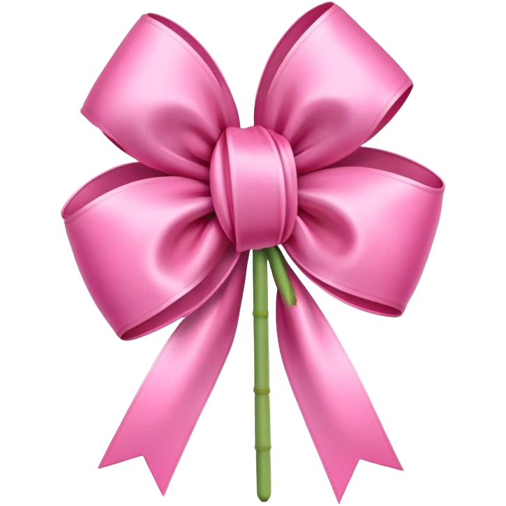 Pink tulips with a bow emoji