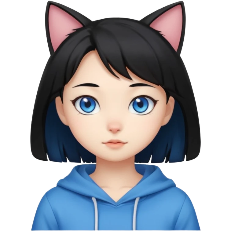 anime cute cat girl emoji