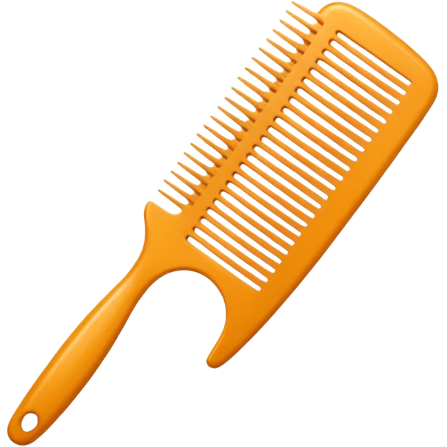 hairdressing comb emoji