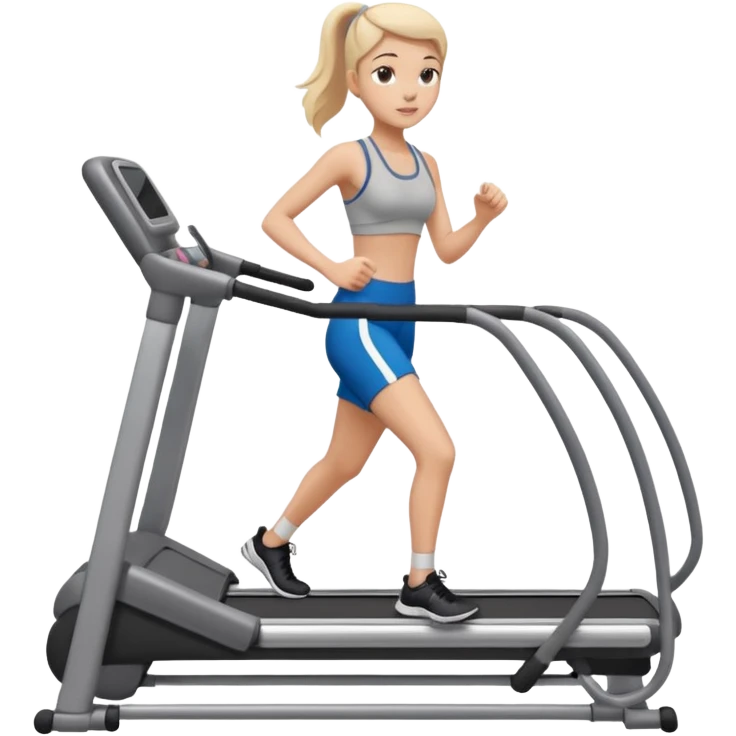 girl doing stair master  emoji