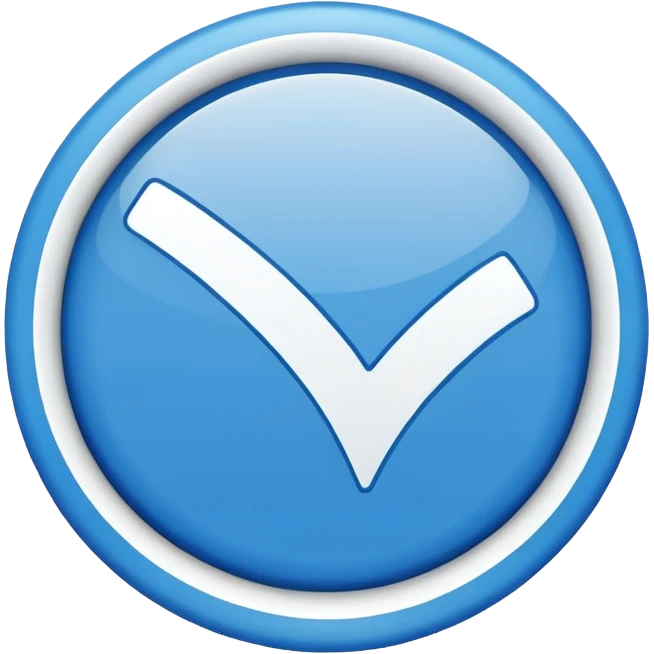  exactly similar to given image give me emoji,blue and white tick inside it emoji