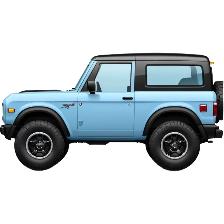 light blue new ford bronco  emoji