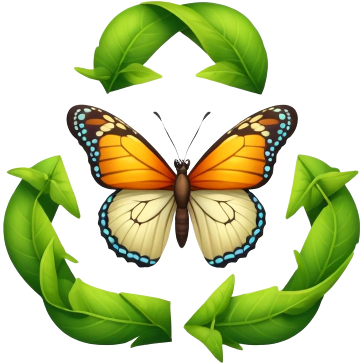 butterfly life cycle  emoji