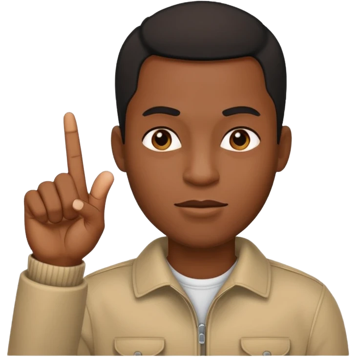 🙋🏾‍♂️with middle finger  emoji