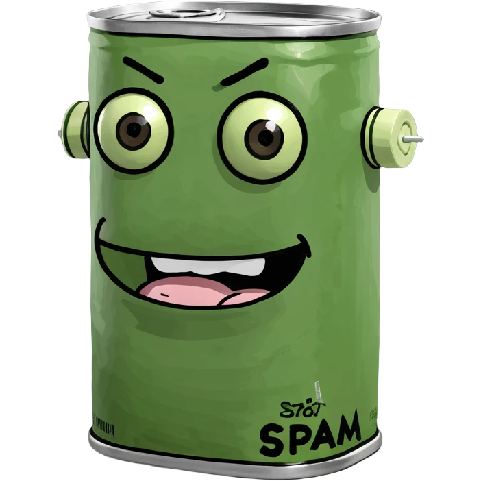 Jeff Koons style spam can sculpture  emoji