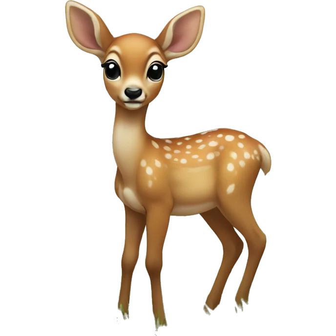 Baby deer in a meadow emoji