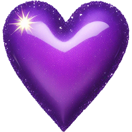 Sparkly purple heart emoji