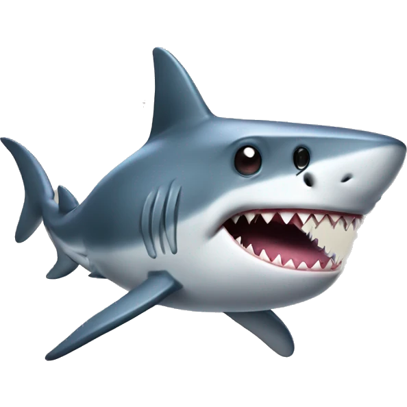 Shark wearing top hat emoji
