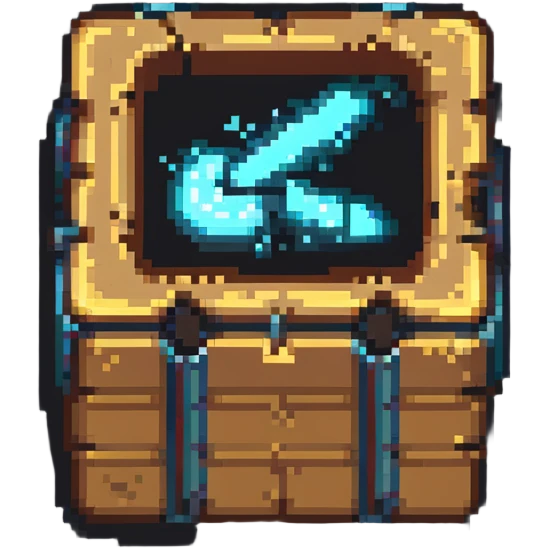 2d power up crate with speed boost symbol emoji