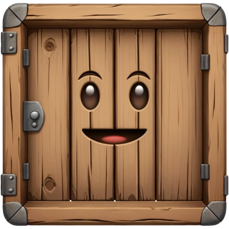 Wooden trap door emoji