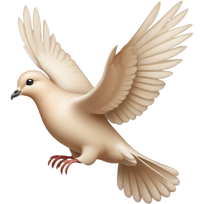 Beige Dove flyin emoji