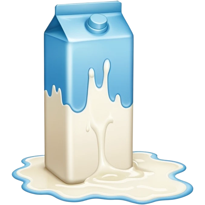 white milk spill on floor emoji