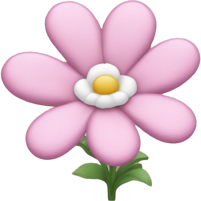 Pink flowers with a little bit of white  emoji