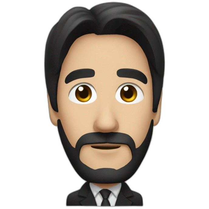 black hair alan rickman wearing suit emoji