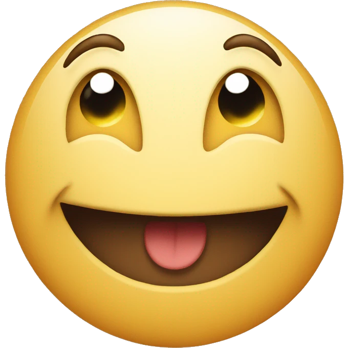 Shy emoji with smile emoji