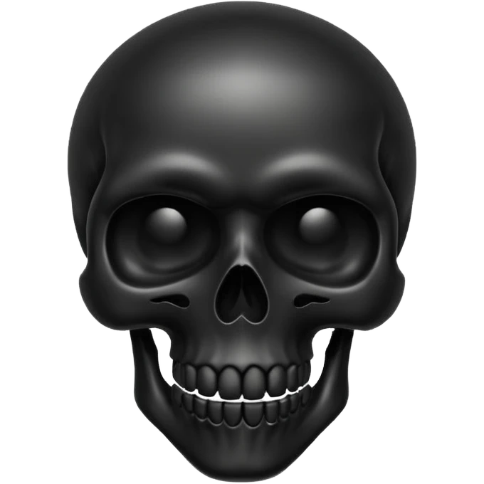 Black skull emoji