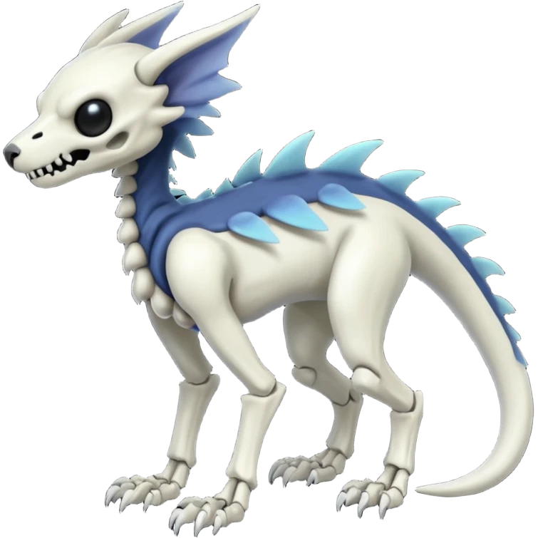 Eldritch Spooky Scary Skeletal Linoone-Absol-Trico-Hybrid (Full body) emoji