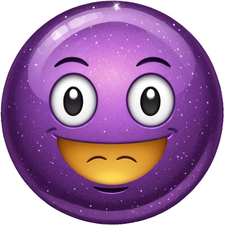 bolinha glitter roxo emoji