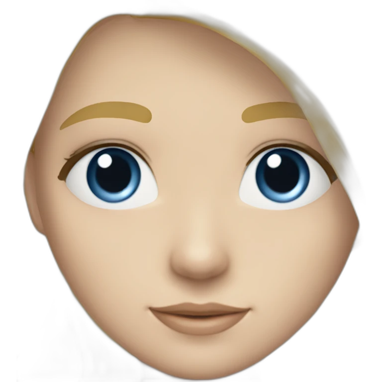 Garçon blanc cheveux blond lisse et yeux bleus avec fille blanche cheveux blond long lisse emoji