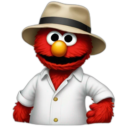 elmo as a gangster emoji